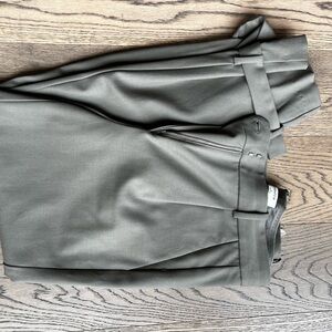 Babaton dress pant sage green colour tapered leg